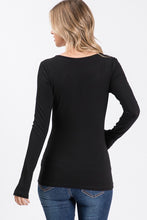 Load image into Gallery viewer, Round Neck Long Sleeve Layering Tee
