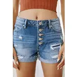 Load image into Gallery viewer, Kancan High Rise Mended Shorts