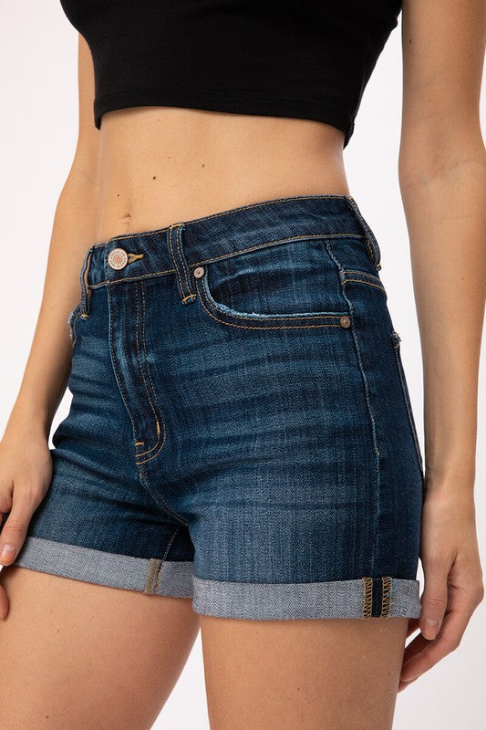 Kancan High Rise Denim Shorts