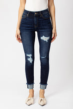 Load image into Gallery viewer, Kancan Cuffed Ankle Distressed Jeans