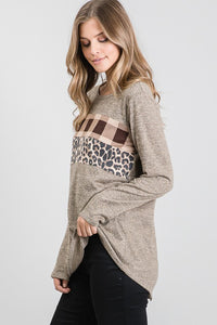 Color Block Long Sleeve Top (2 colors)