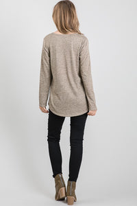 Color Block Long Sleeve Top (2 colors)