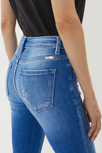 KanCan High Rise Ankle Skinny With Hem Detail