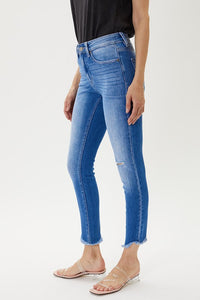 KanCan High Rise Ankle Skinny With Hem Detail