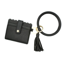 Load image into Gallery viewer, Scalloped Key Ring Wallet