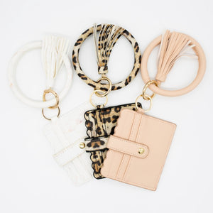 Scalloped Key Ring Wallet