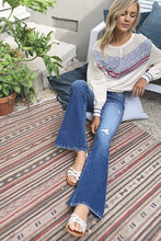 Load image into Gallery viewer, High Rise Distressed Flare Jeans
