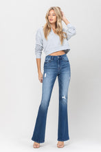 Load image into Gallery viewer, High Rise Distressed Flare Jeans