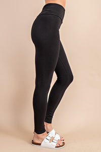 Black Cotton Leggings