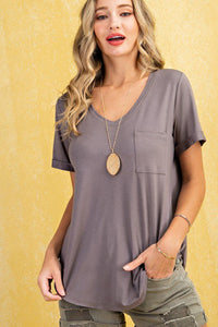 V-Neck Pocket Tee (3 colors)