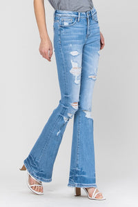 The Alison Distressed Flare Light Wash Jeans