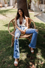 Load image into Gallery viewer, The Alison Distressed Flare Light Wash Jeans
