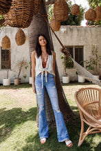 Load image into Gallery viewer, The Alison Distressed Flare Light Wash Jeans