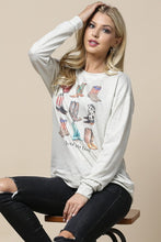 Load image into Gallery viewer, Wild Wild West Cowboy Boots Sweatshirt