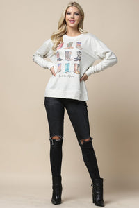 Wild Wild West Cowboy Boots Sweatshirt