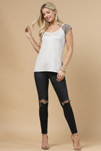 Load image into Gallery viewer, Cap Sleeve Leopard Everyday Tee
