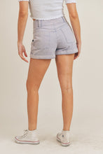 Load image into Gallery viewer, High Rise Acid Wash Denim Shorts (2 colors)