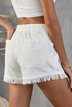 Load image into Gallery viewer, Frayed Hem Denim Shorts
