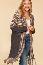 Load image into Gallery viewer, Aztec Fringe Cardigan
