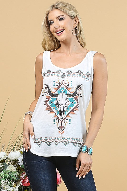 Longhorn Sleeveless Top