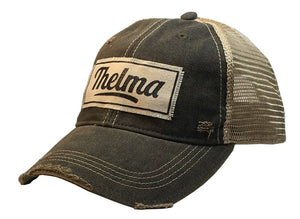 New! Thelma Distressed Trucker Cap