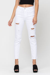 High Rise Slim Straight Jeans