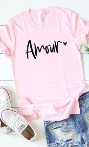 Pink Amour Graphic Tee