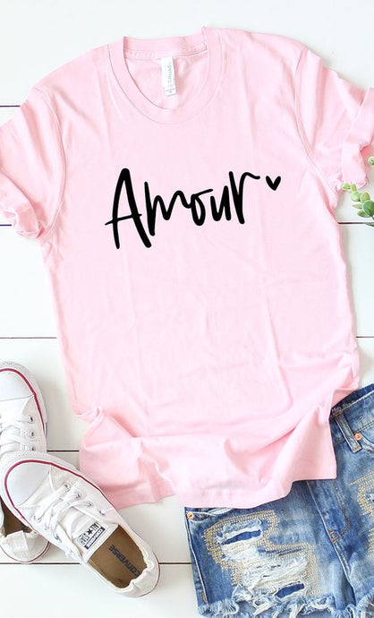 Pink Amour Graphic Tee