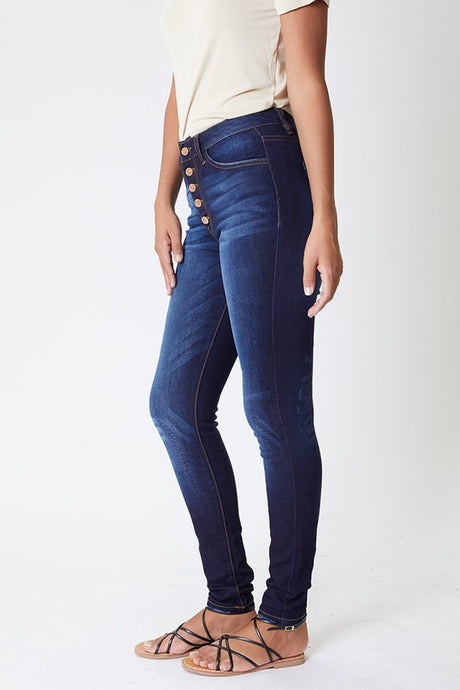 KanCan  High Rise Curvy Fit Jeans - Dark Wash
