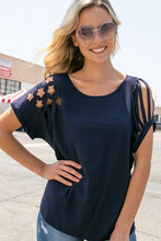 Load image into Gallery viewer, Patriotic Laser Cutout Top