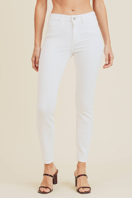 Optic White Ankle Skinny Jeans