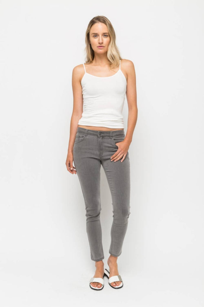 Stretch Skinny Jeans - Slate Blue