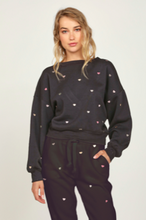 Load image into Gallery viewer, Multi Hearts Joggers Lounge set with Razer Back Tank