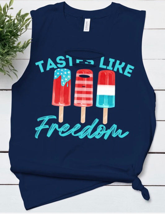 Tastes Like Freedom Muscle Graphic Tee